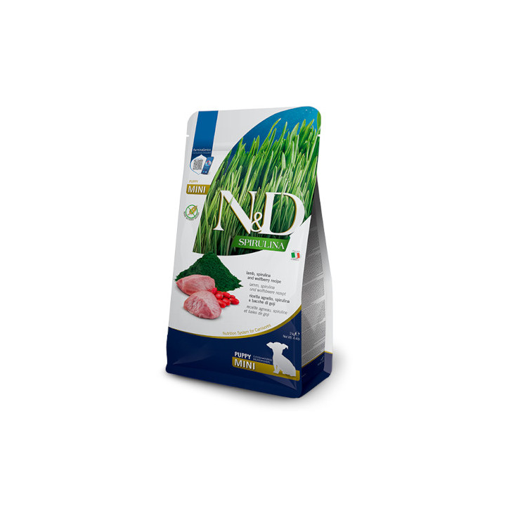 Farmina n&d spirulina puppy mini agnello 7 kg