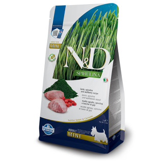 Farmina - N&D Spirulina Adult Mini con Agnello, Spirulina e Bacche di Goji 2 kg