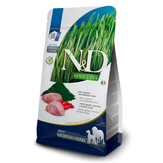 Farmina n&d spirulina cane adult medium maxi agnello 2 kg