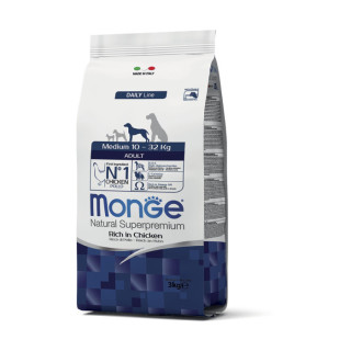 Monge Natural Superpremium Medium Adult Ricco di Pollo 3 kg