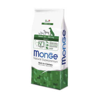Monge Natural Superpremium Maxi Adult Ricco di Pollo 12 kg