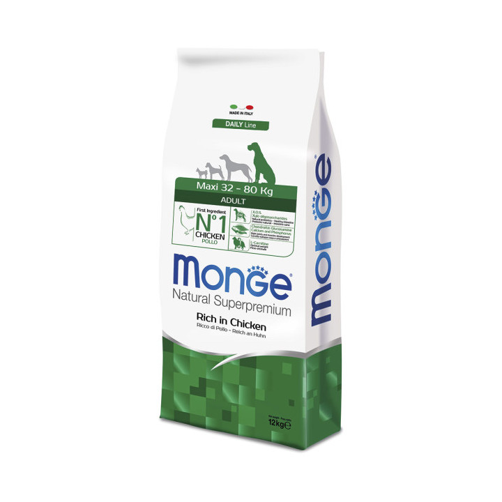 Monge Natural Superpremium Maxi Adult Ricco di Pollo 12 kg