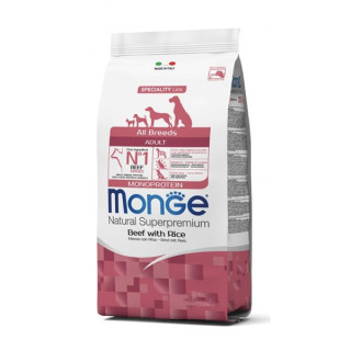 Monge Natural Superpremium All Breeds Adult Monoprotein Manzo con Riso 12 kg