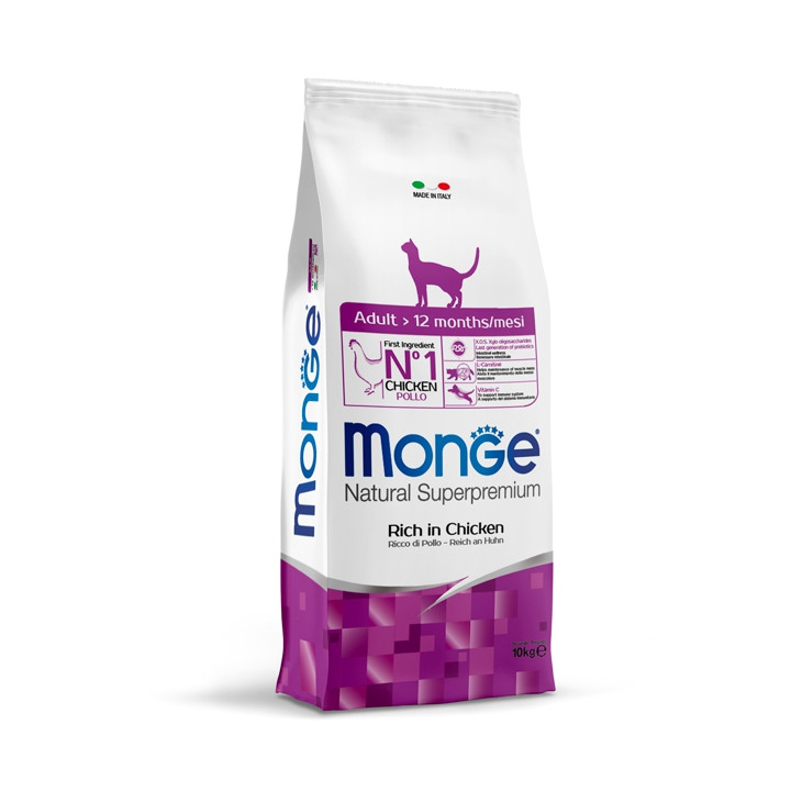Monge Natural Superpremium Adult Ricco in Pollo 10 kg