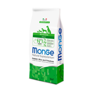 Monge Natural Superpremium All Breeds Adult Monoprotein Coniglio con Riso e Patate 12 kg