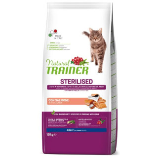 Natural Trainer Adult Sterilised con Salmone 10 kg
