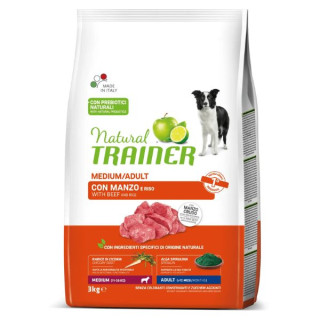 Natural Trainer Medium Adult con Manzo 3 kg