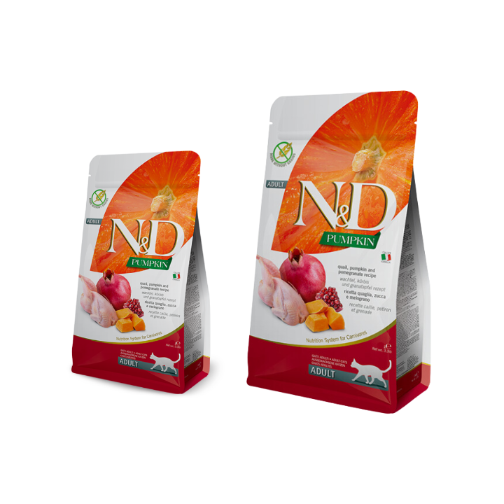 Farmina n&d pumpkin gatto neutered quaglia zucca e melograno 1,5 kg