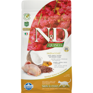 Farmina N&D Quinoa Skin&Coat per Gatti Adulti da 1.5 Kg
