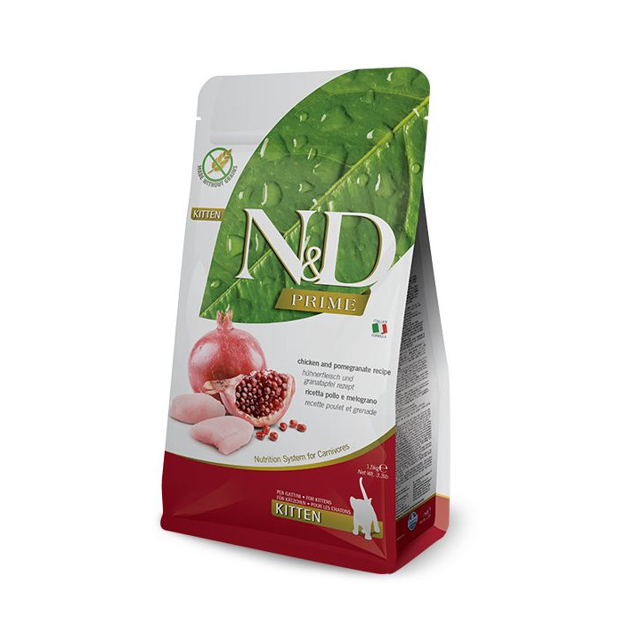 Farmina N&D Prime Gatto Kitten con Pollo e Melograno 1.5kg