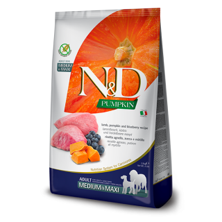 Farmina n&d pumpkin grain free adult medio maxi agnello zucca e mirtillo 2,5 kg